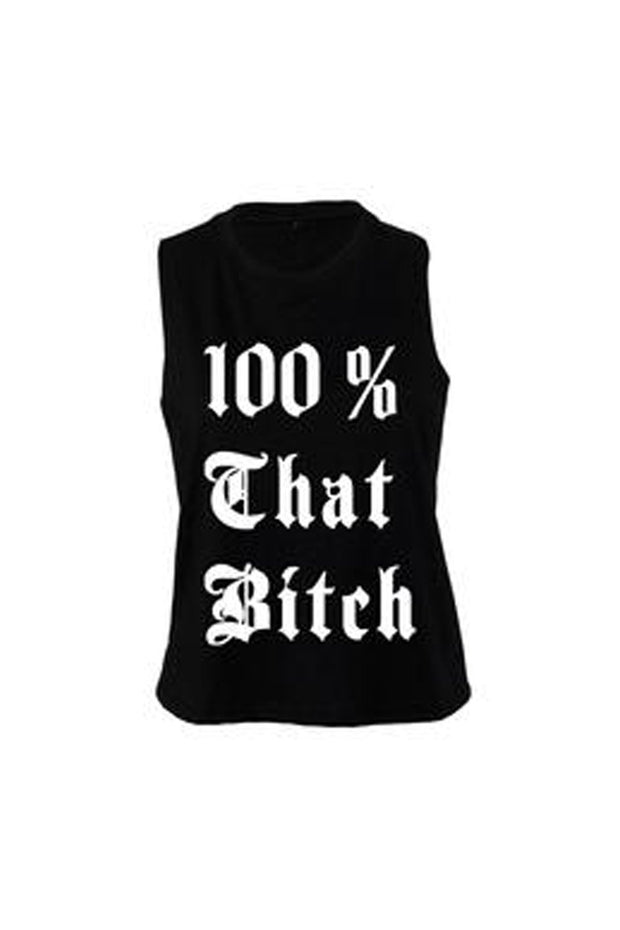 Women's Muscle Racerback Crop That Bitch -  MyMILFwear