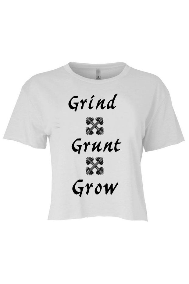 Women's Crop Grind Grunt Grow