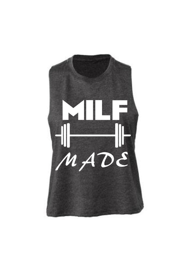 Women's Muscle Racerback Crop Milf Made -  MyMILFwear