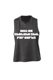 Women's Muscle Racerback Crop Carbs -  MyMILFwear