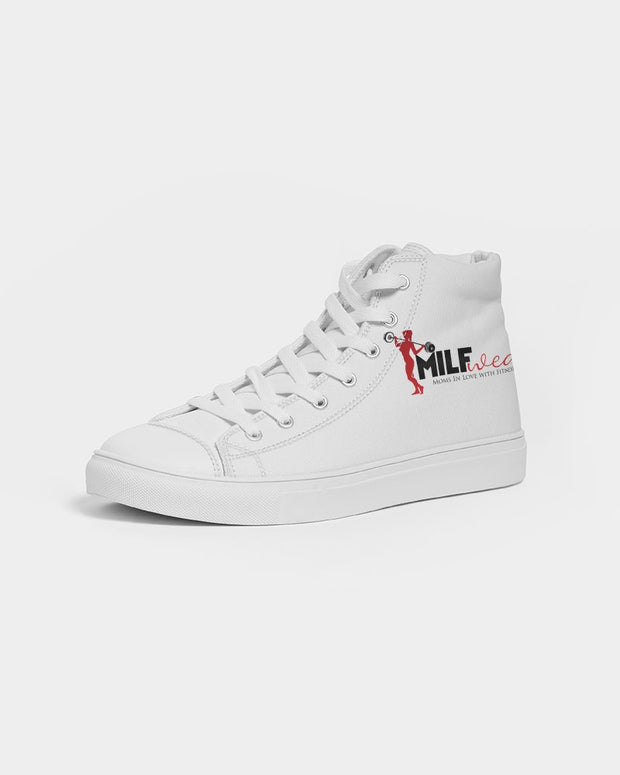 MILFwear Logo Women's Hightop Canvas Shoe