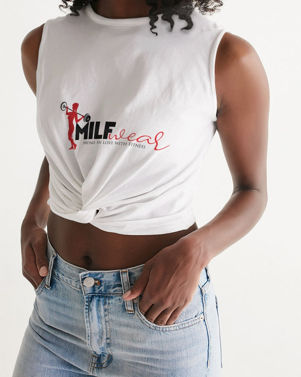 MILFwear Logo Women's Twist-Front Tank