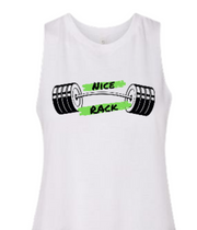 Women's Muscle Racerback Crop Rack