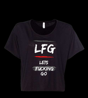 Women's Flowy Crop LFG