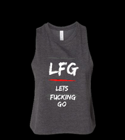 Women's Muscle Racerback Crop LFG