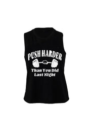 Women's Muscle Racerback Crop PushHarder