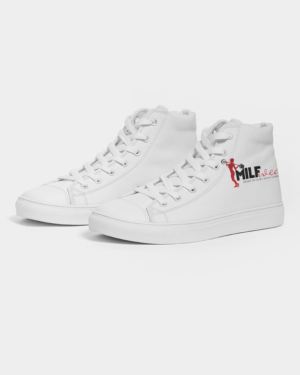 MILFwear Logo Women's Hightop Canvas Shoe