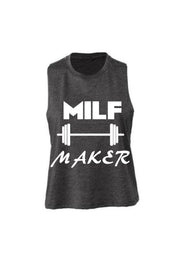 Women's Muscle Racerback Crop Milf Maker -  MyMILFwear