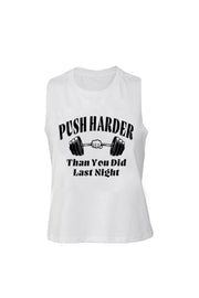 Women's Muscle Racerback Crop PushHarder