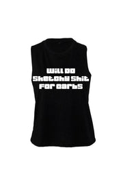 Women's Muscle Racerback Crop Carbs -  MyMILFwear